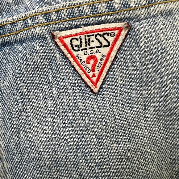 80s Vintage Guess Jeans Denim Mini Skirt by Georges Marciano Size 28 - Picture 10 of 11